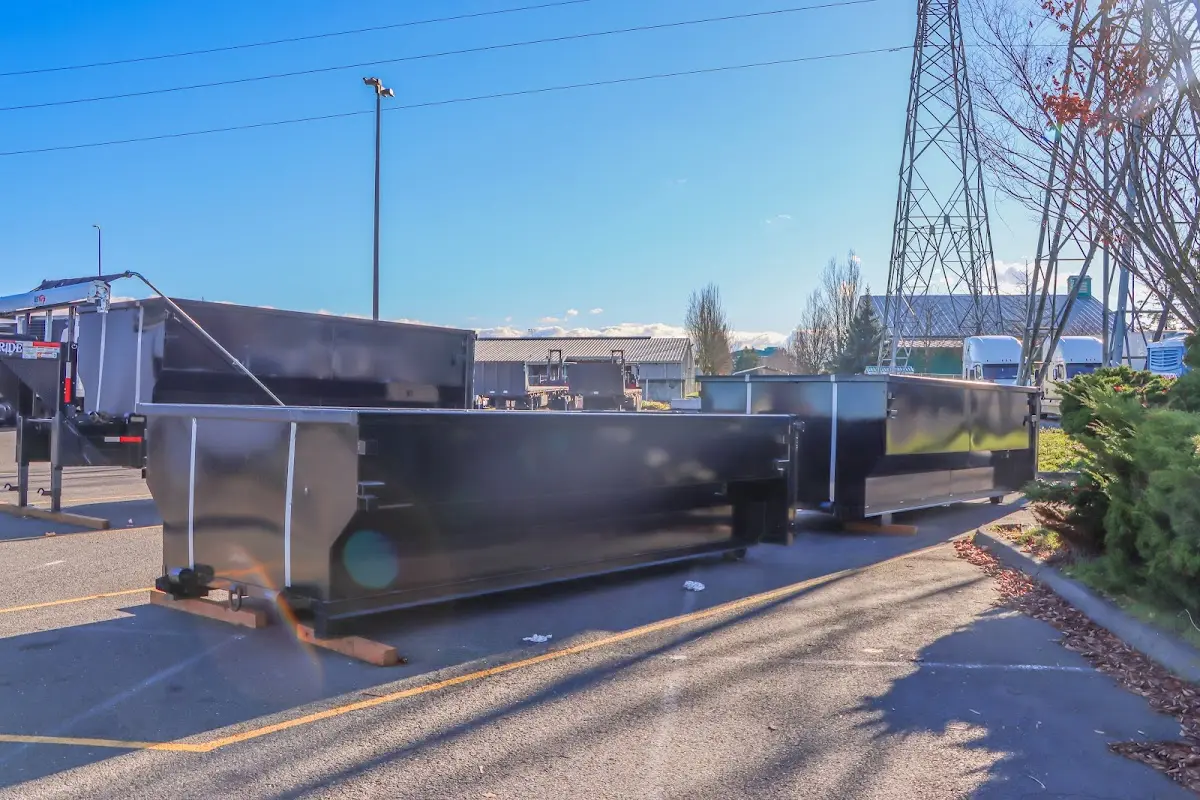 Roll-off dumpster ready for waste disposal at job site for Estate Cleanout Dumpster Rental in Valle Vista